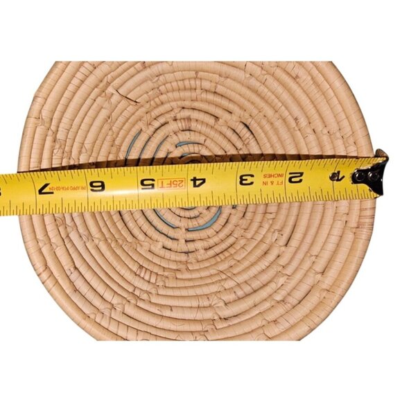 Sweet Grass Basket Artisan Made High Quality Not Gullah 7" diameter - Picture 5 of 5